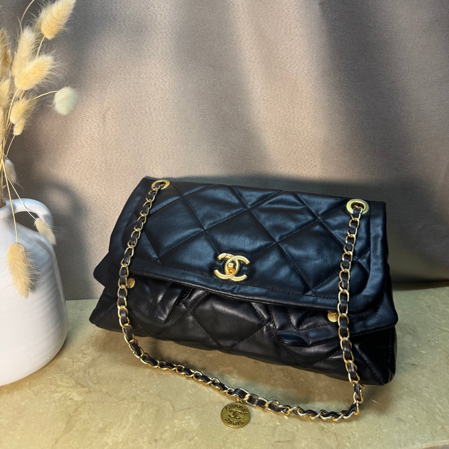 CHANEL DUBLE-POCKET FLAP BAG