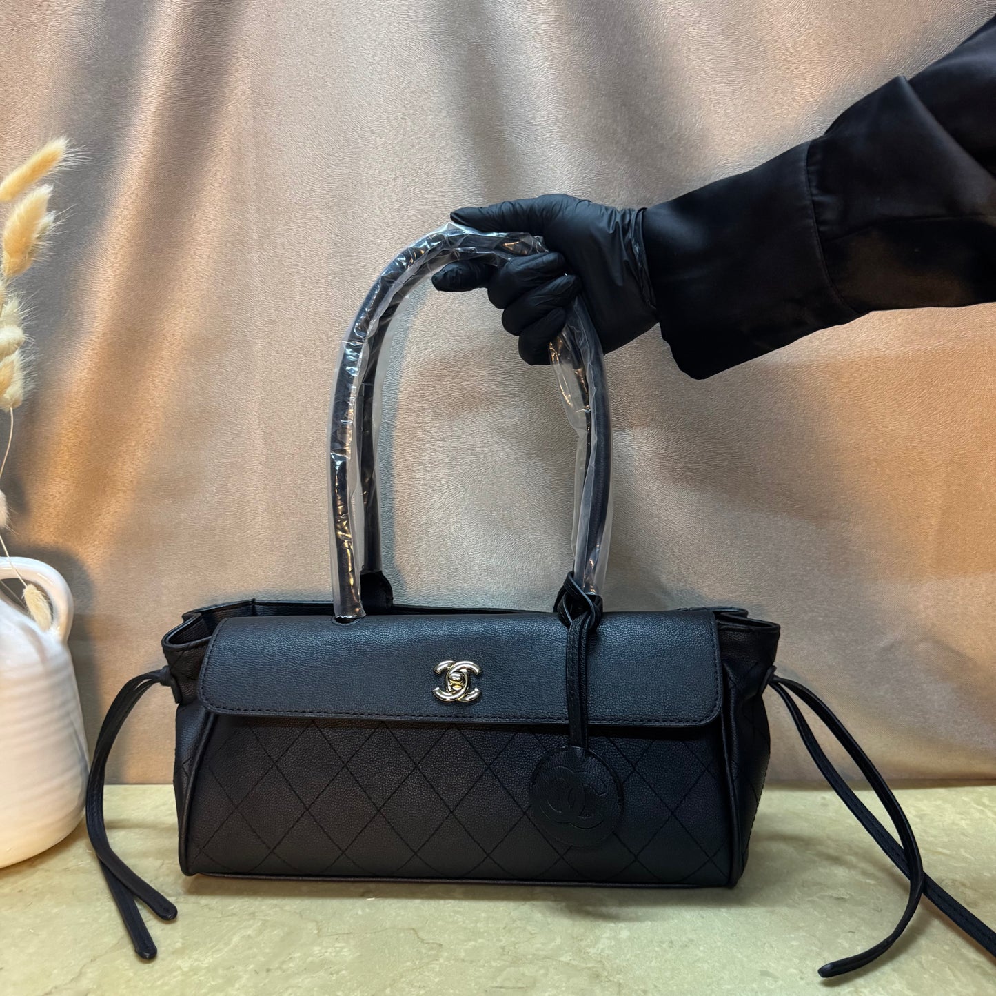 Chanel SHOPPING BAG IN SUEDE